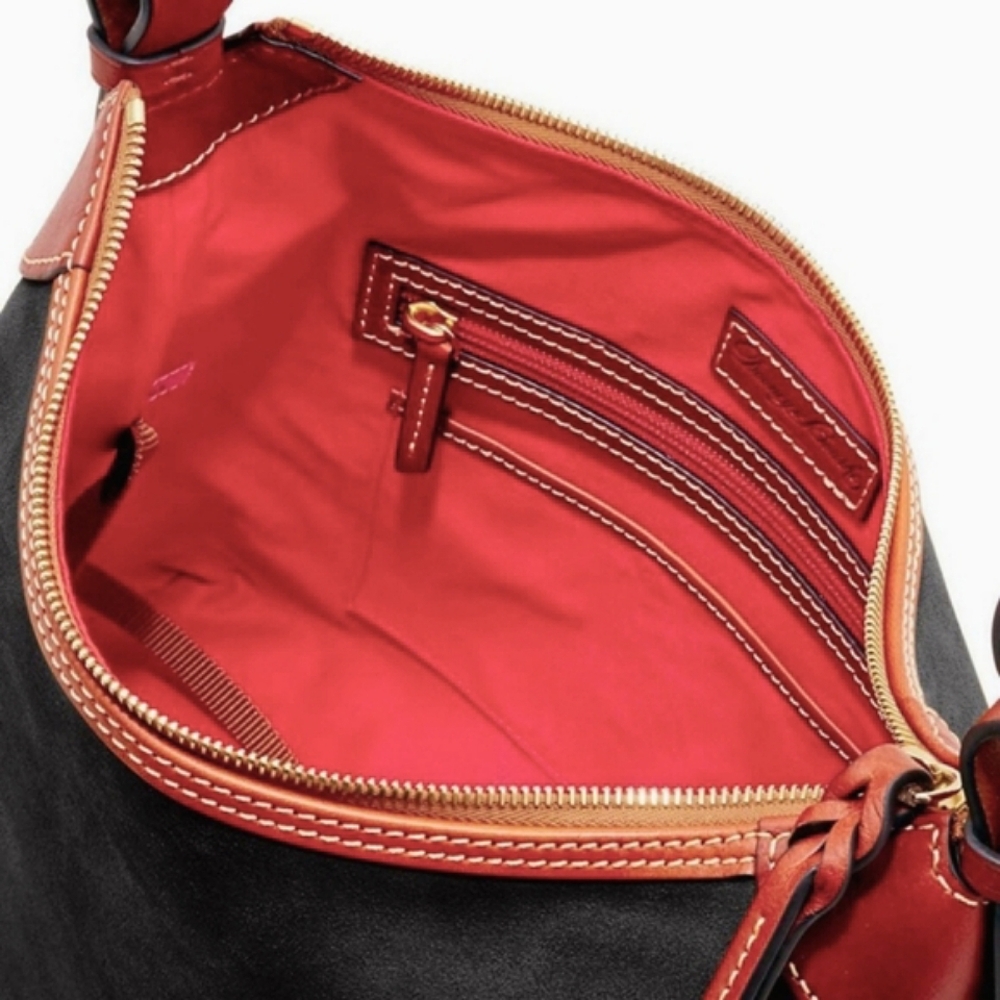 Dooney & Bourke Suede Hobo Handbag Limited Edition - Picture 4 of 12